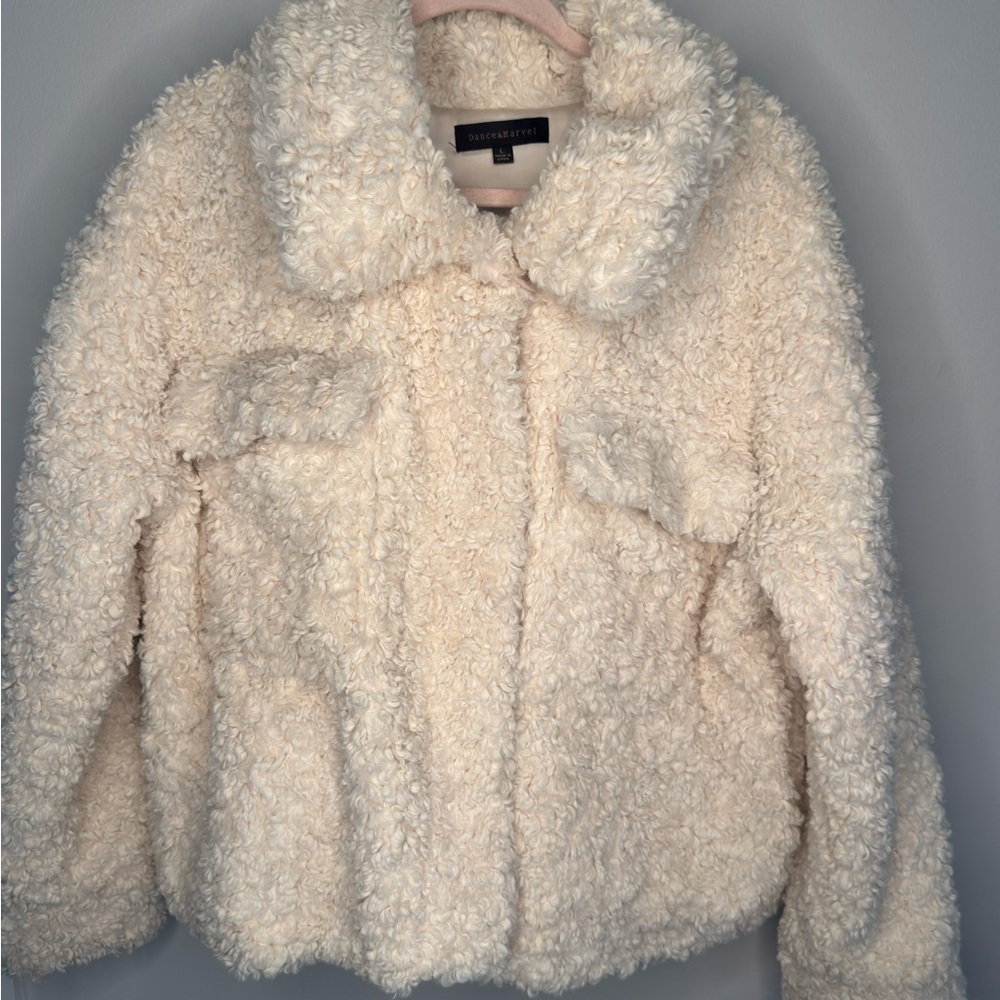 Dance & Marvel Off-White Teddy Jacket